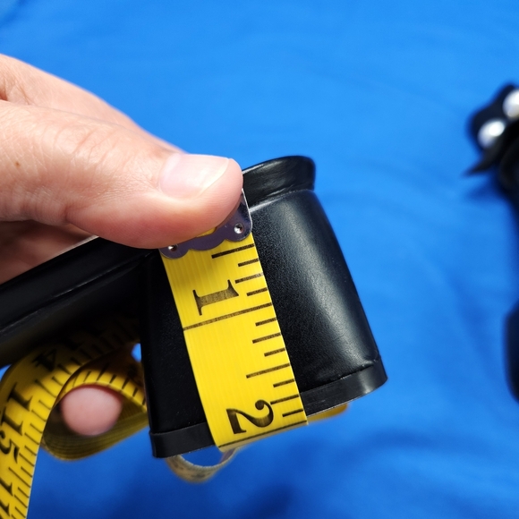 Camel Threads Grace Womens Size 8 Black Slip On Ruched w/ Pearls Heel Sandals - Picture 13 of 13